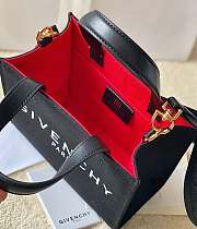 Givenchy Mini G-Tote Shopping Bag In Black Canvas 19x8x16 cm - 3