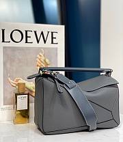 Loewe Puzzle Bag In Classic Calfskin Gray 29 x 12 x 19 cm - 5