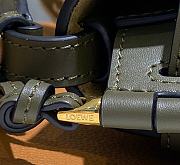 Loewe Mini Gate Dual Bag In Soft Calfskin And Jacquard Khaki Size 21x12.5x9 cm - 6