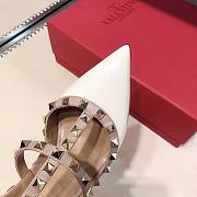 Valentino Patent Rockstud Caged Pump White 100mm - 3