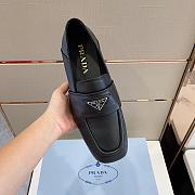 Prada Black Leather Loafers - 4