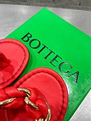 Bottega Veneta Dot Chain-braided Red Leather Flat Sandals - 4