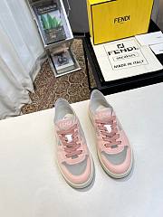 Fendi Match Pink Mesh Low Tops Sneaker - 4