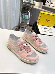 Fendi Match Pink Mesh Low Tops Sneaker - 3