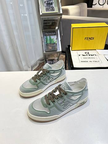 Fendi Match Green Mesh Low Tops Sneaker