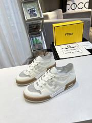 Fendi Match White Mesh Low Tops Sneaker - 1