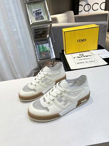 Fendi Match White Mesh Low Tops Sneaker