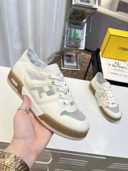 Fendi Match White Mesh Low Tops Sneaker - 6