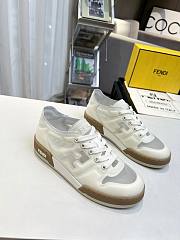 Fendi Match White Mesh Low Tops Sneaker - 4