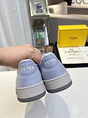 Fendi Match Blue Mesh Low Tops Sneaker - 4