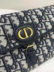 Dior Bobby East-West Pouch With Chain Blue Dior Oblique Jacquard - 5