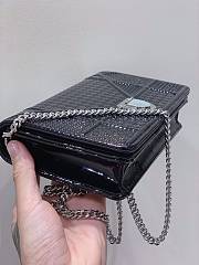 Dior Diorama Wallet On Chain Metallic Black 19 x 12.3 x 3 cm - 4