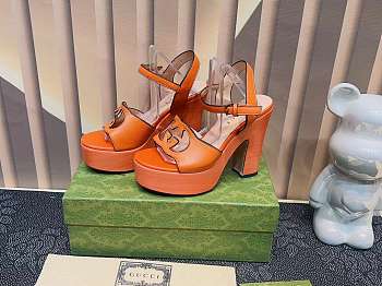 Gucci Women's Interlocking G sandal Orange