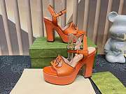 Gucci Women's Interlocking G sandal Orange - 3