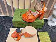 Gucci Women's Interlocking G sandal Orange - 4
