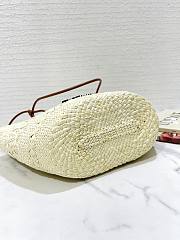 Loewe Small Anagram Basket Bag In Iraca Palm And Calfskin 38x17x13 cm - 2