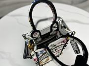 Dior Mini Book Tote Phone Bag White Multicolor Dior Petites Fleurs Embroidery  - 5