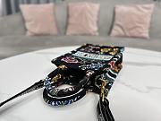 Dior Mini Book Tote Phone Bag Black Multicolor Dior Petites Fleurs Embroidery - 5