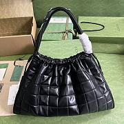 Gucci Deco Medium Tote Bag Black Leather size 43 x 28 x 8 cm - 6
