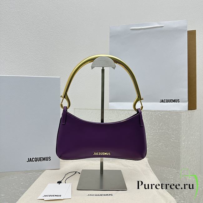 Jacquemus Le Bisou Mousqueton Bag Purple size 26 x 15 x 2 cm - 1
