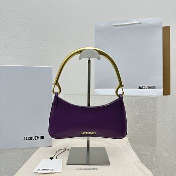 Jacquemus Le Bisou Mousqueton Bag Purple size 26 x 15 x 2 cm