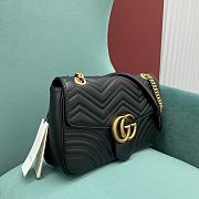 Gucci GG Marmont Medium Black Shoulder Bag 443496 size 30x20x8 cm - 4