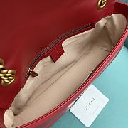 Gucci GG Marmont Medium Red Shoulder Bag 443496 size 30x20x8 cm - 6