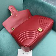 Gucci GG Marmont Medium Red Shoulder Bag 443496 size 30x20x8 cm - 4