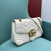 Gucci GG Marmont Medium White Shoulder Bag 443496 size 30x20x8 cm - 6