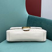 Gucci GG Marmont Medium White Shoulder Bag 443496 size 30x20x8 cm - 4