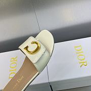 C'est Dior Slide White Patent Calfskin - 6