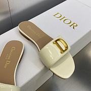 C'est Dior Slide White Patent Calfskin - 4