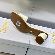 C'est Dior Heeled Slide White Patent Calfskin - 4