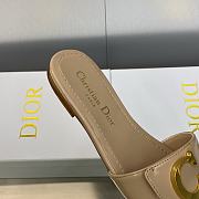 C'est Dior Slide Beige Patent Calfskin - 6