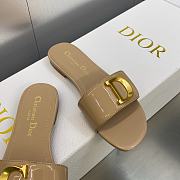 C'est Dior Slide Beige Patent Calfskin - 4