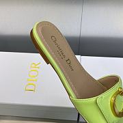 C'est Dior Slide Green Patent Calfskin - 6