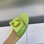 C'est Dior Slide Green Patent Calfskin - 5