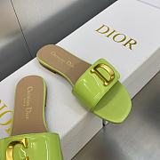 C'est Dior Slide Green Patent Calfskin - 4
