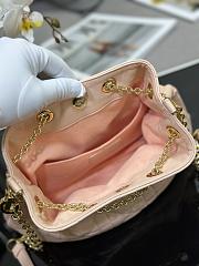 Dior Medium Ammi Bag Sand Pink Supple Macrocannage Lambskin 31x18x13 cm - 6
