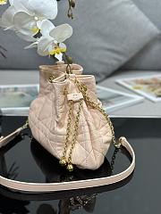 Dior Medium Ammi Bag Sand Pink Supple Macrocannage Lambskin 31x18x13 cm - 3