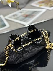 Dior Small Ammi Bag Black Supple Macrocannage Lambskin 27x15x12 cm - 2