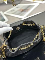 Dior Small Ammi Bag Black Supple Macrocannage Lambskin 27x15x12 cm - 6
