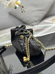 Dior Small Ammi Bag Black Supple Macrocannage Lambskin 27x15x12 cm - 4