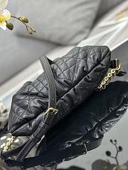 Dior Small Ammi Bag Black Supple Macrocannage Lambskin 27x15x12 cm - 5