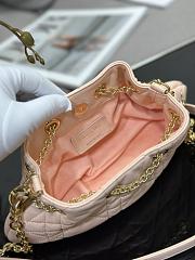 Dior Small Ammi Bag Sand Pink Supple Macrocannage Lambskin 27x15x12 cm - 3