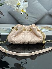 Dior Small Ammi Bag Sand Pink Supple Macrocannage Lambskin 27x15x12 cm - 1