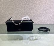 Fendi First Sight Black Leather Mini Bag size 22.5x5x10.5 cm - 1