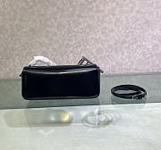 Fendi First Sight Black Leather Mini Bag size 22.5x5x10.5 cm - 5