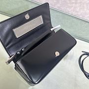 Fendi First Sight Black Leather Mini Bag size 22.5x5x10.5 cm - 2