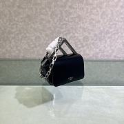 Fendi First Sight Black Leather Mini Bag size 13 x 5 x 8 cm - 4